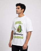 Men's Avo-Cardio White Oversized T-shirt