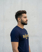 Men's Balance Navy Blue Regular T-Shirt
