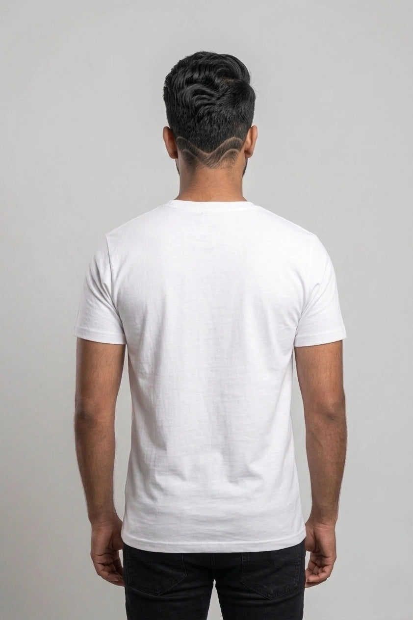 Men's Bikers Gospel White Graphic Printed Regular T-shirt