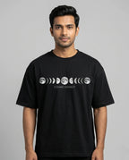 Men's Cosmic Energy Black Oversized T-shirt