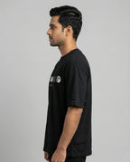 Men's Cosmic Energy Black Oversized T-shirt
