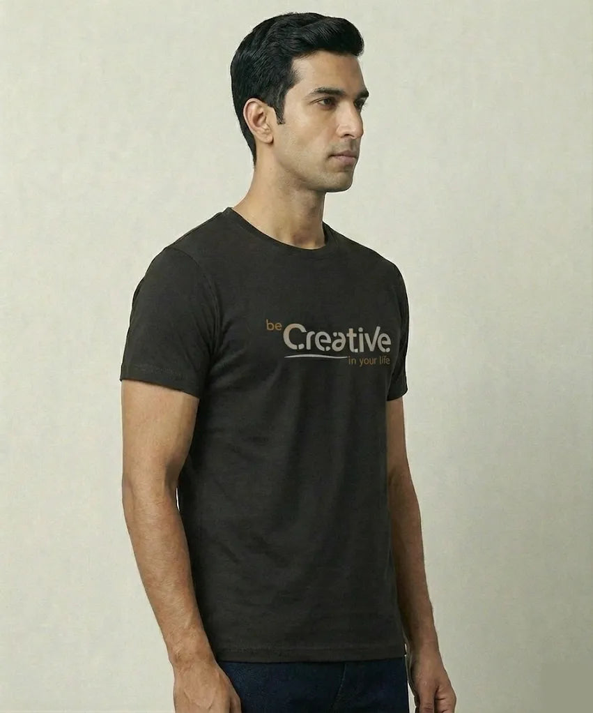 Men's Creativism Regular Graphic Printed Tshirt