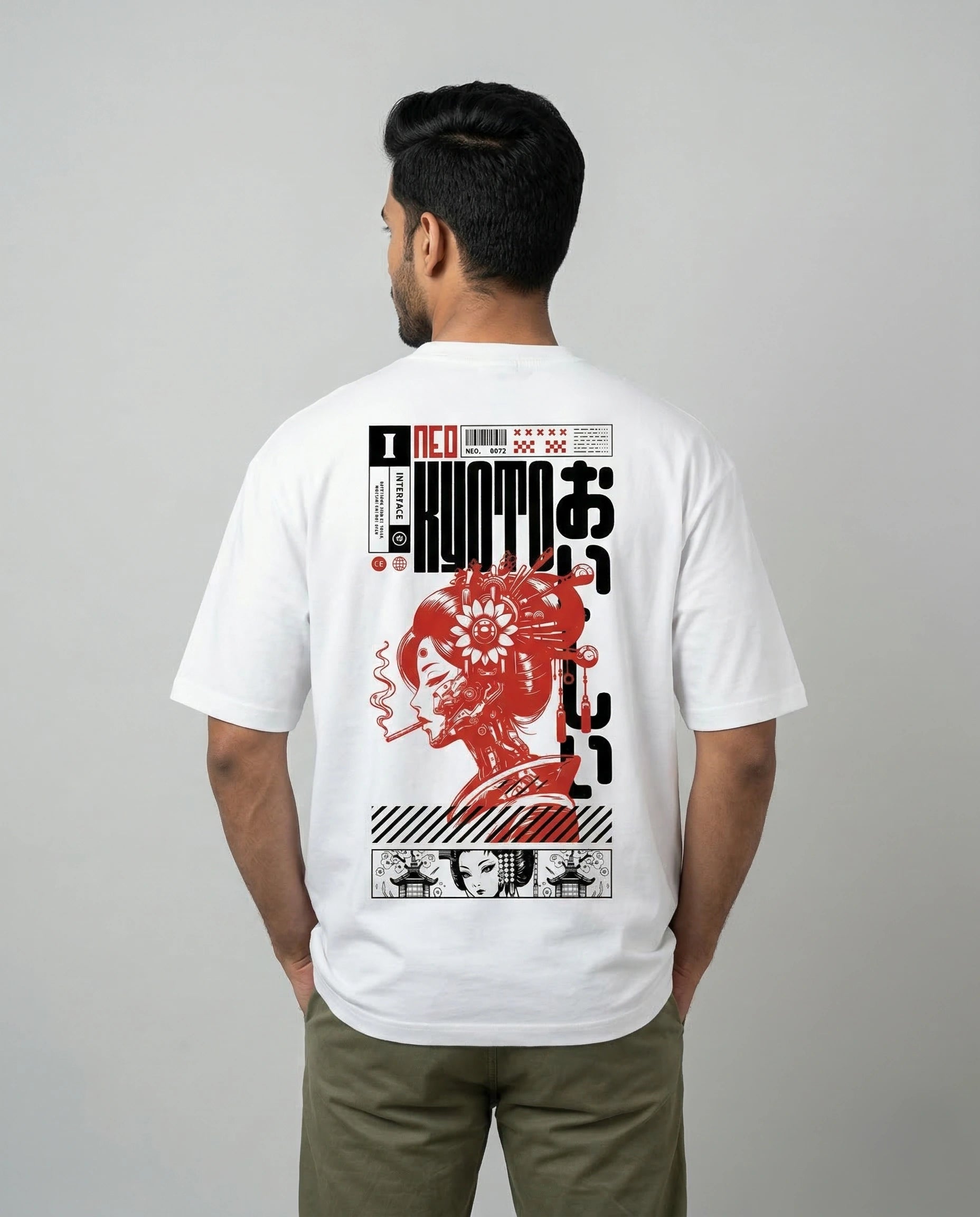 Men's District07 White Oversized T-shirt