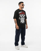 Men's Forged Commitment Black Oversized T-shirt