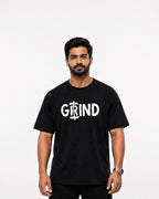 Men's Grind Black Oversized T-shirt