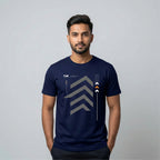 Men's Navy Blue Regular Tshirt
