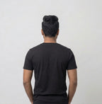 Men's Black Regular Graphic Tshirt