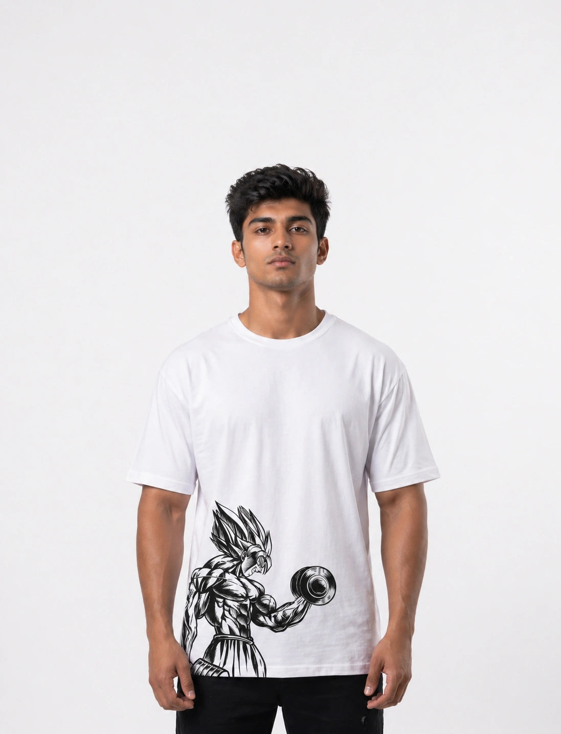 Men's Iron Ascension White Oversized T-shirt