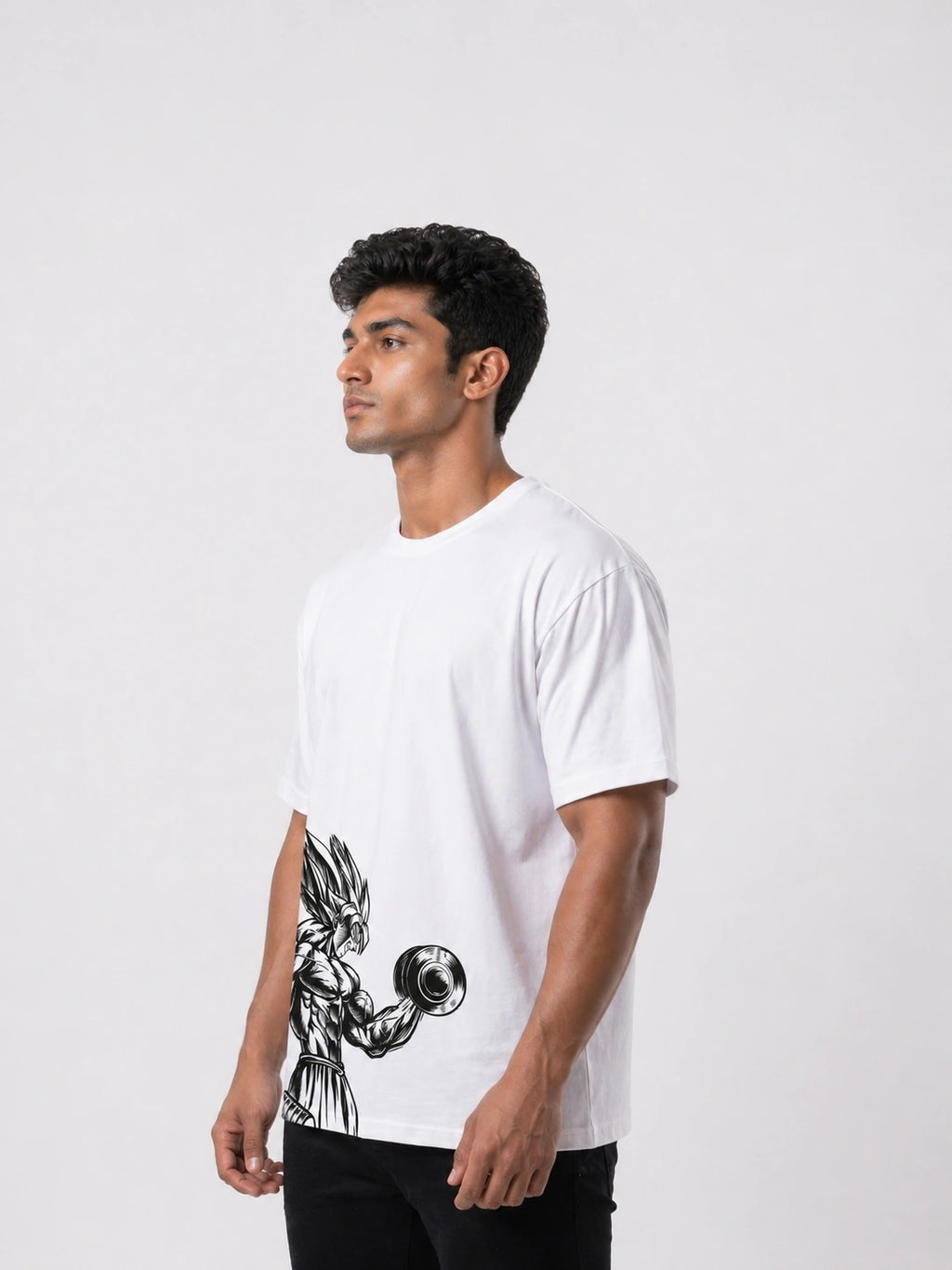 Men's Iron Ascension White Oversized T-shirt