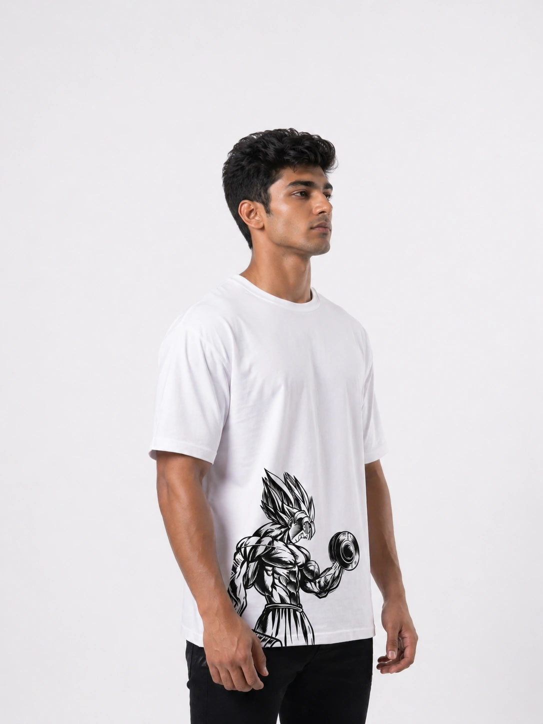 Men's Iron Ascension White Oversized T-shirt