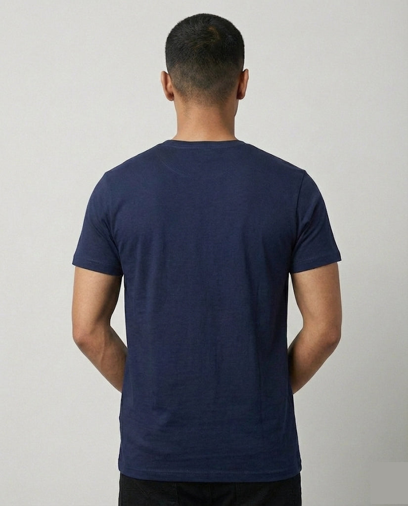 Men's Regular Blue Graphic Tshirt