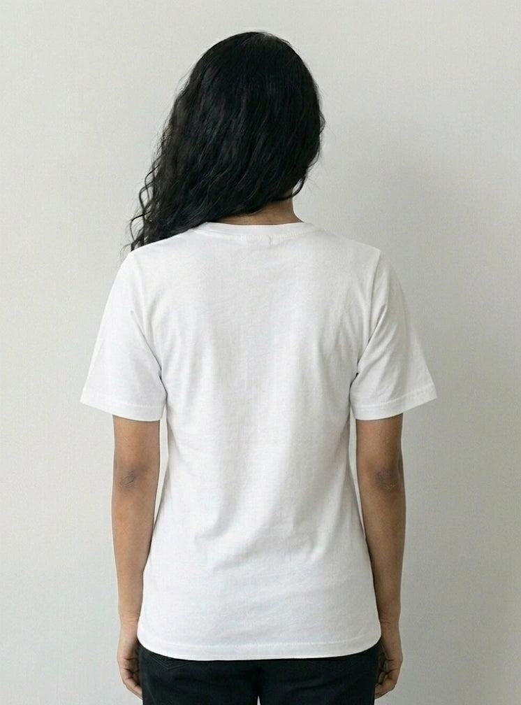 Women's Protect Your Peace Regular White T-shirt