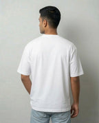 Men's Rewind Life White Oversized T-shirt