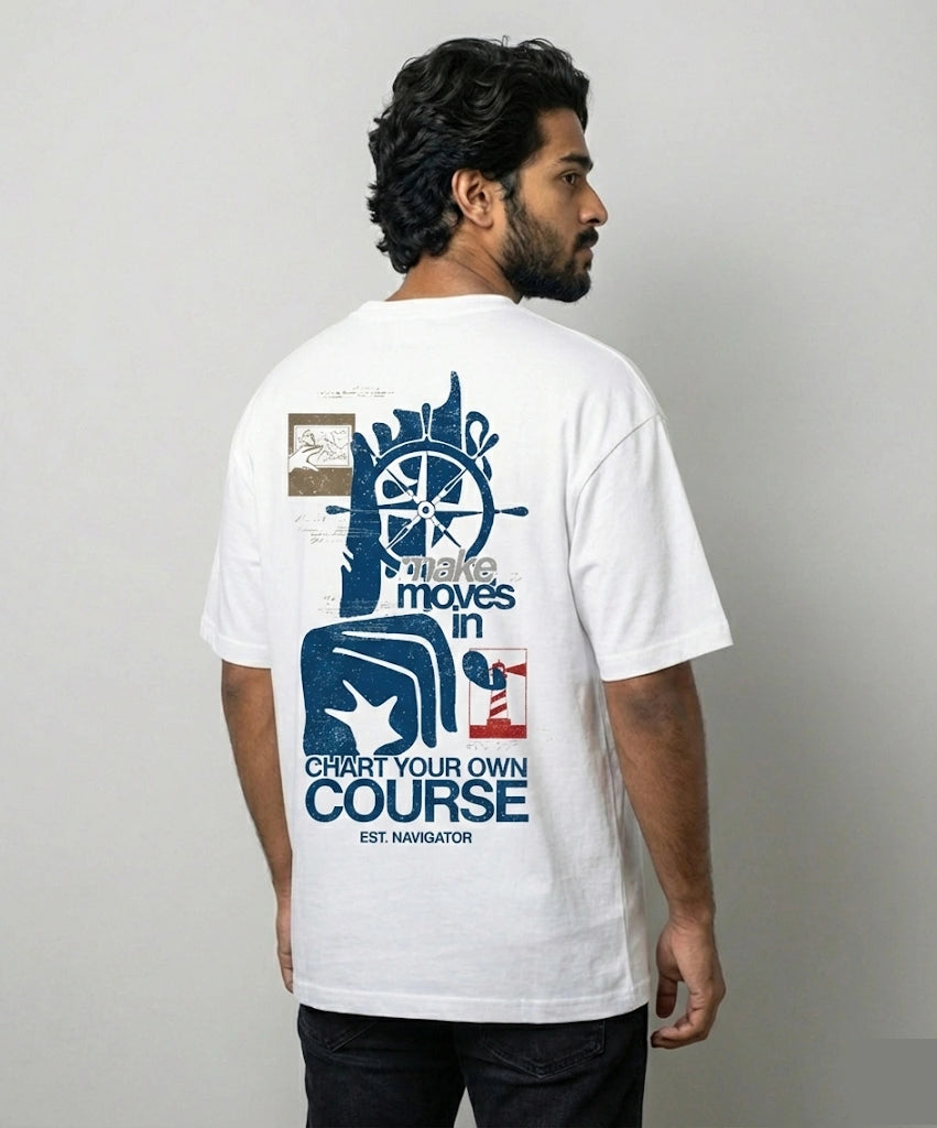 Men's Route Rebel Graphic Printed Oversized T-Shirt