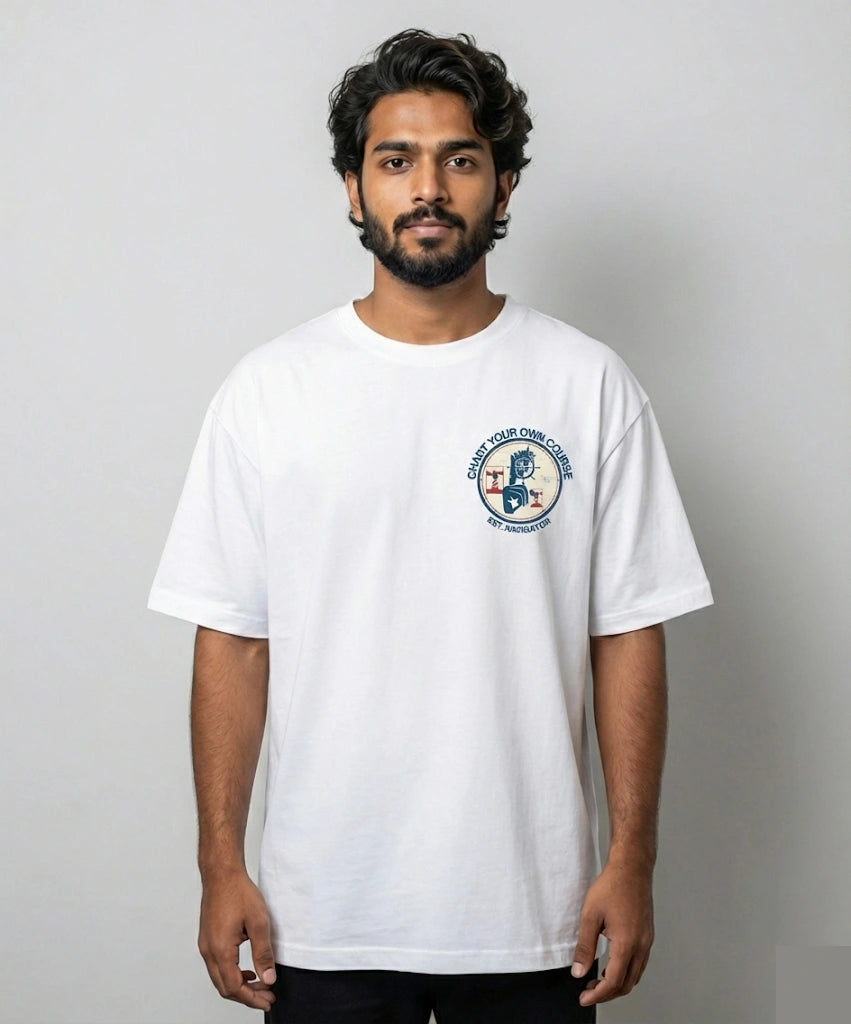 Men's Route Rebel Graphic Printed Oversized T-Shirt