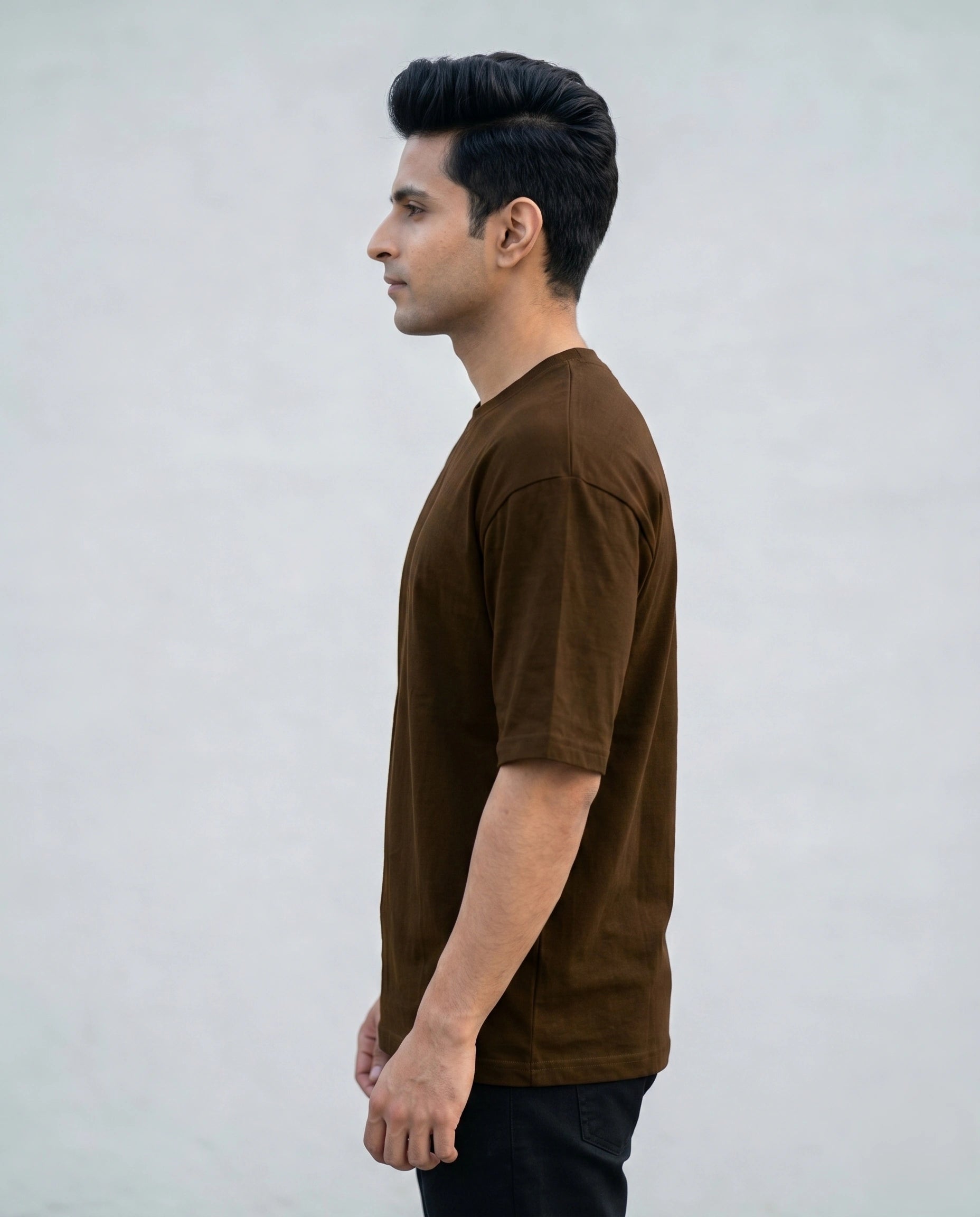 Men's Sea Bound Brown Oversized T-shirt