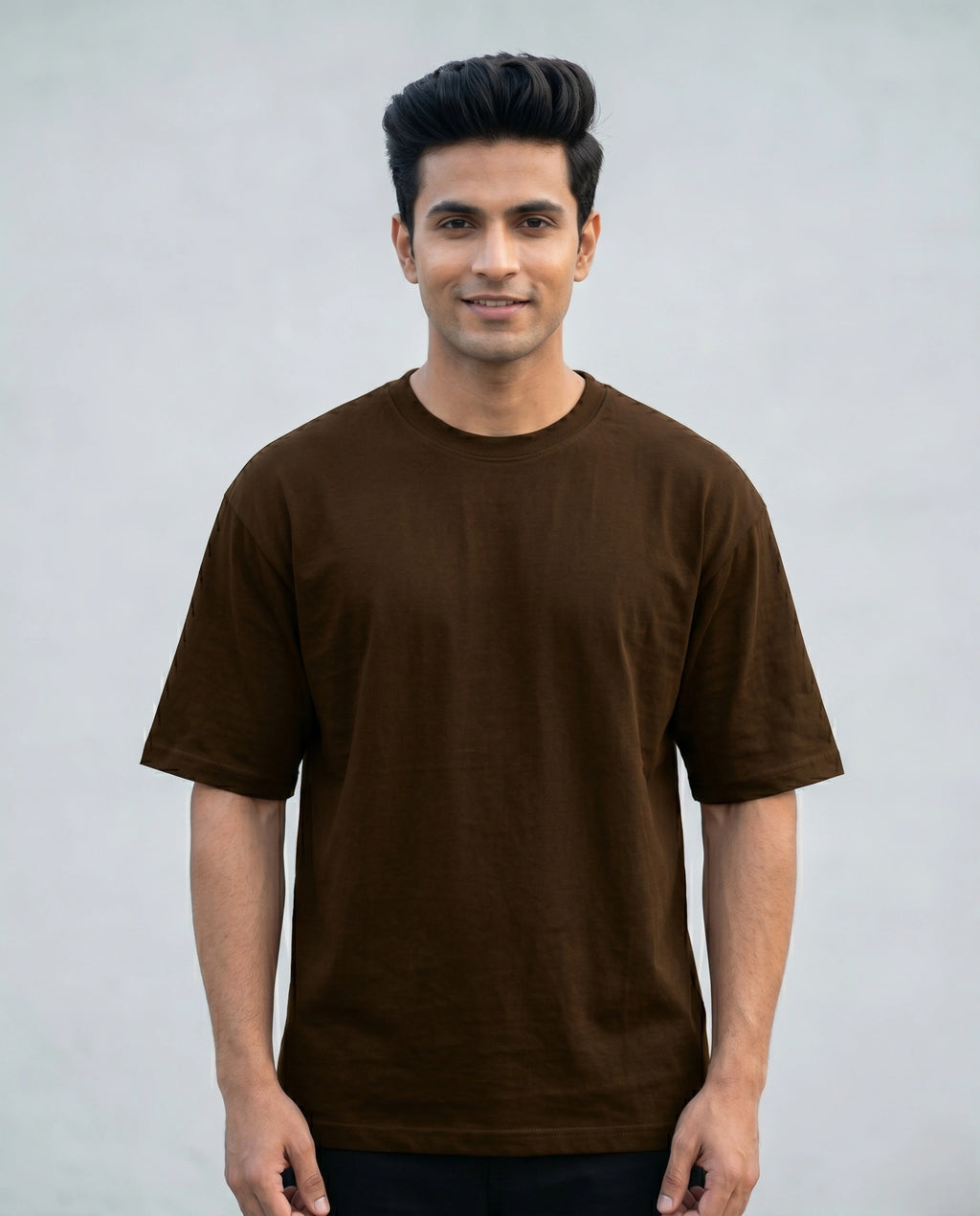 Men's Sea Bound Brown Oversized T-shirt