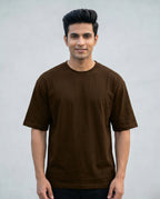 Men's Sea Bound Brown Oversized T-shirt