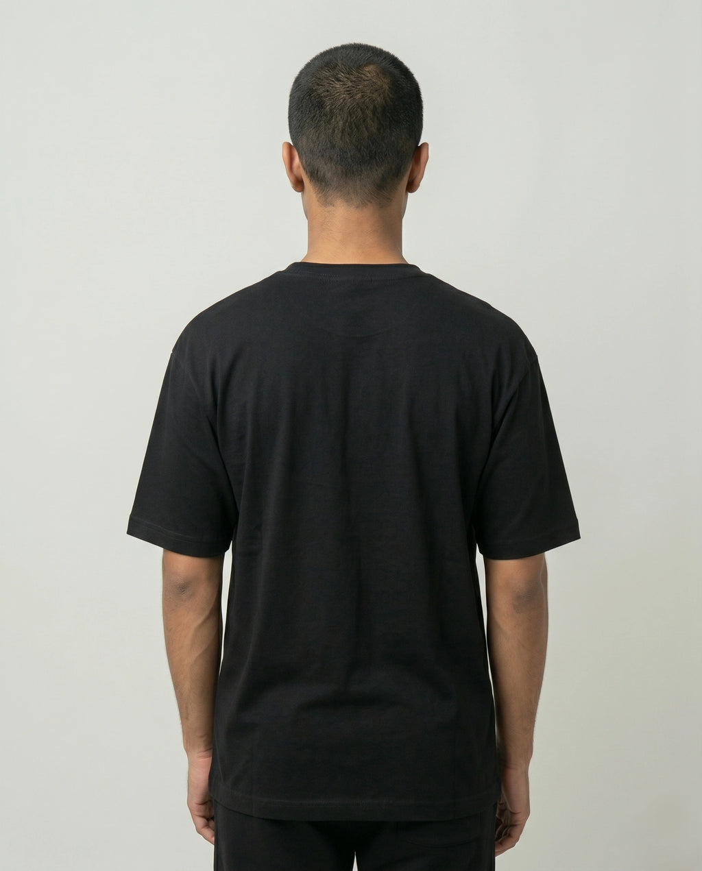 Men's Stay In Motion Black Oversized T-Shirt
