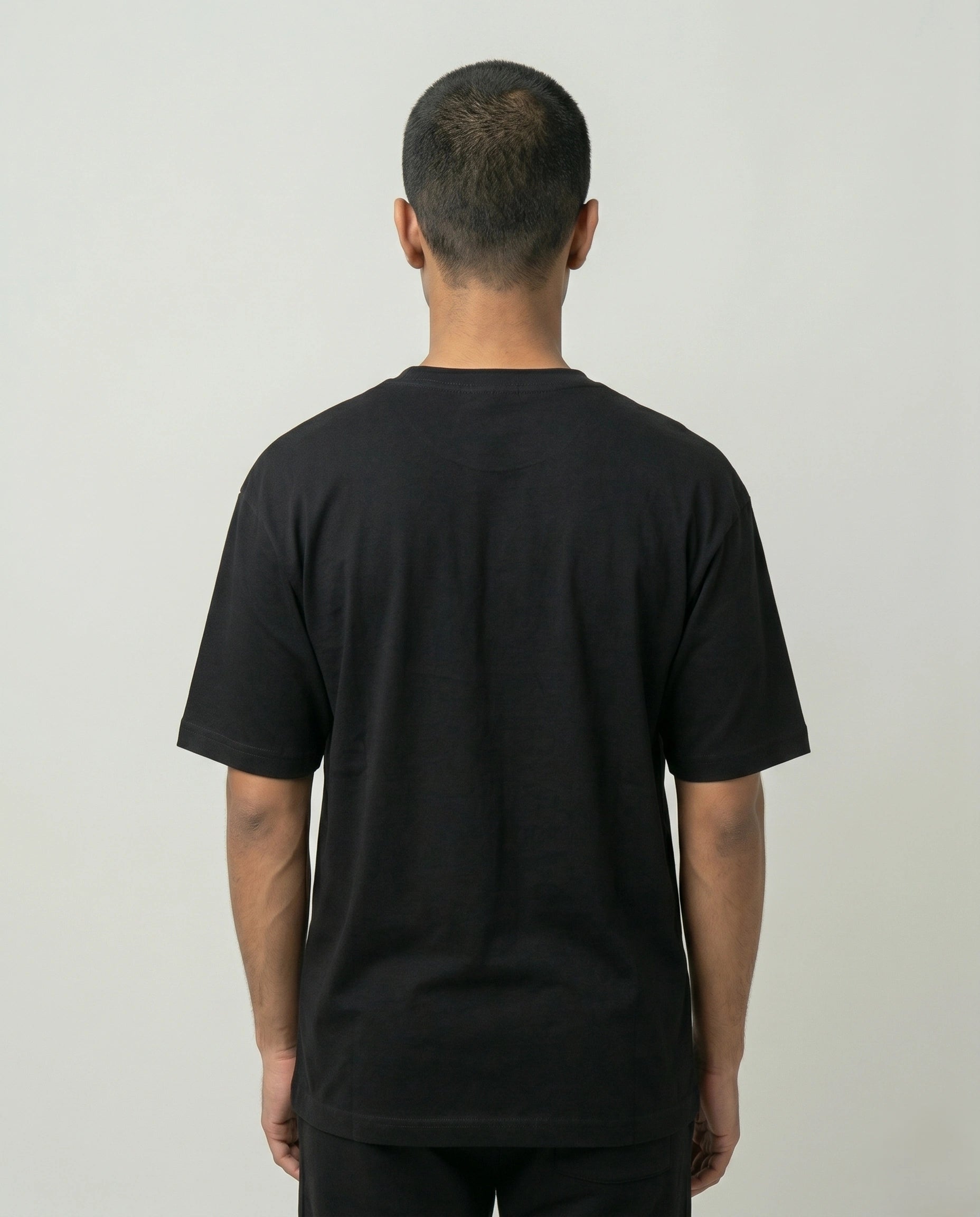 Men's Stay In Motion Black Oversized T-Shirt