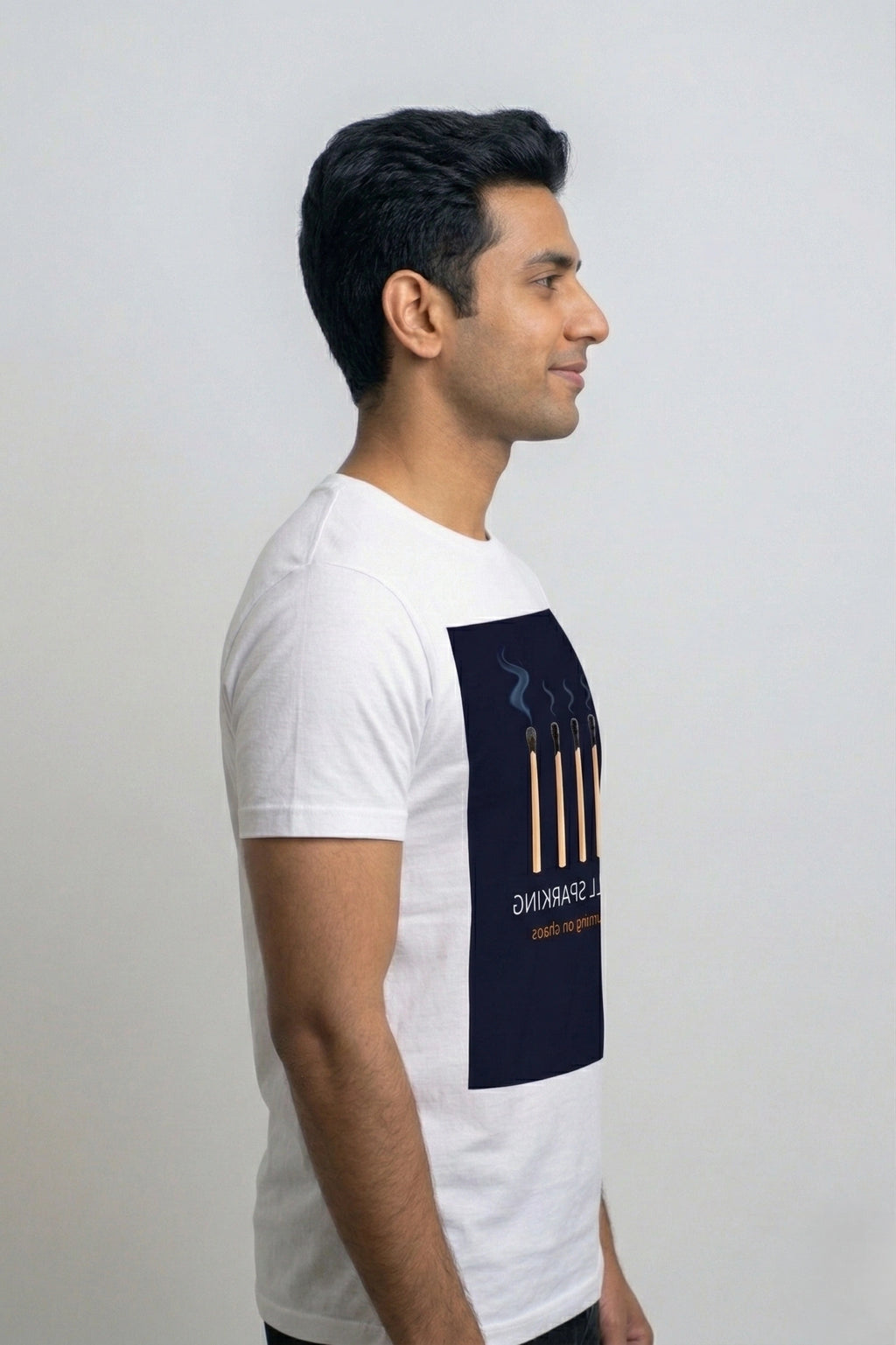Men's Still Sparking White Regular T-shirt
