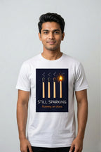 Men's Still Sparking White Regular T-shirt
