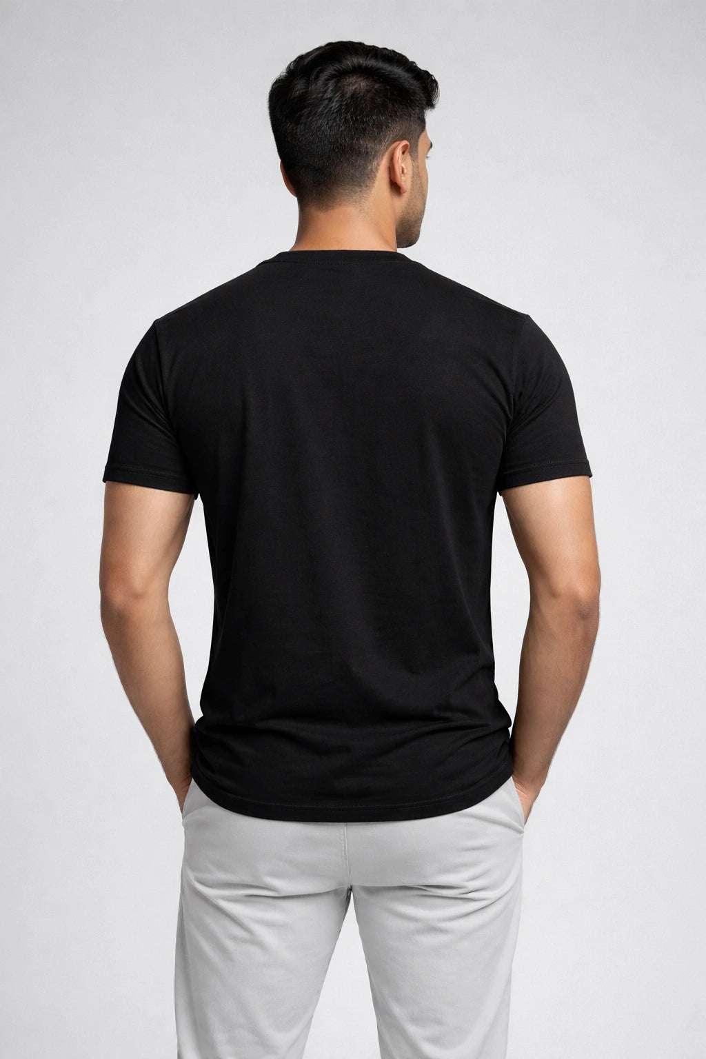 Men's Success Regular Black Tshirt