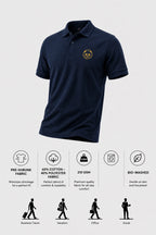 Men's Signature Panda Polo T-Shirt - NAVY BLUE