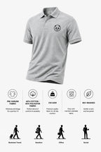 Men's Signature Panda Polo T-Shirt - GREY