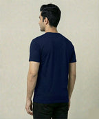 Men's Running On Coffee Regular Navy Graphic Tshirt