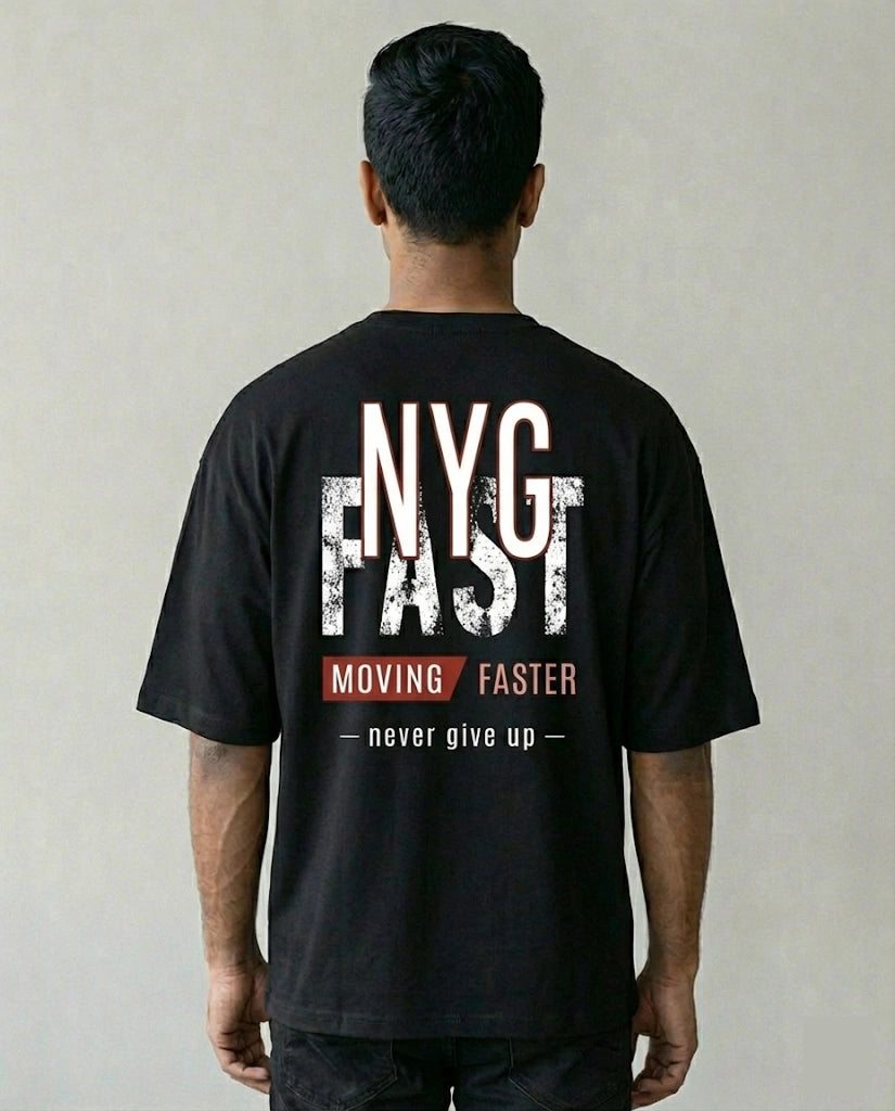 Men's  Oversize Black Tshirt