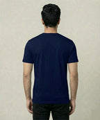 Men's Running On Coffee Regular Navy Graphic Tshirt