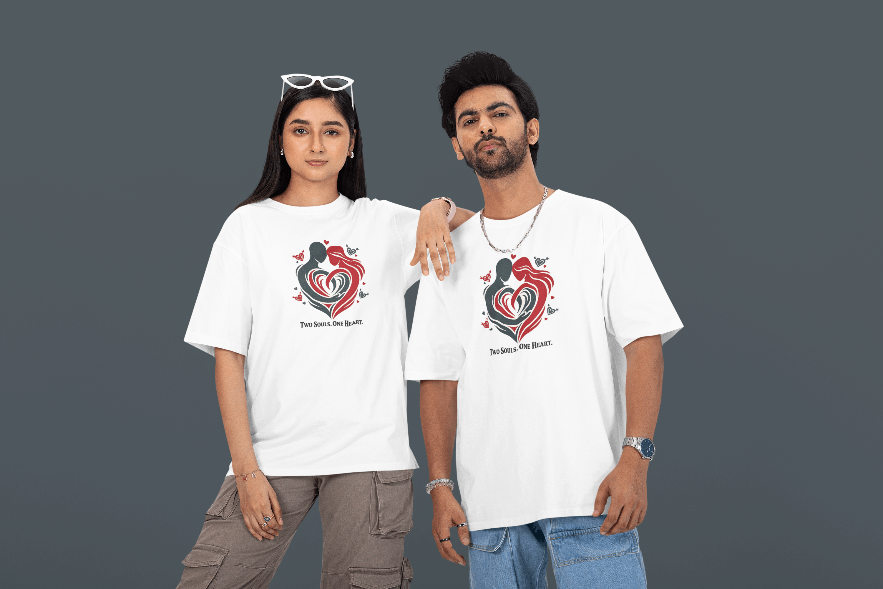 Oversized Two Souls, One Heart