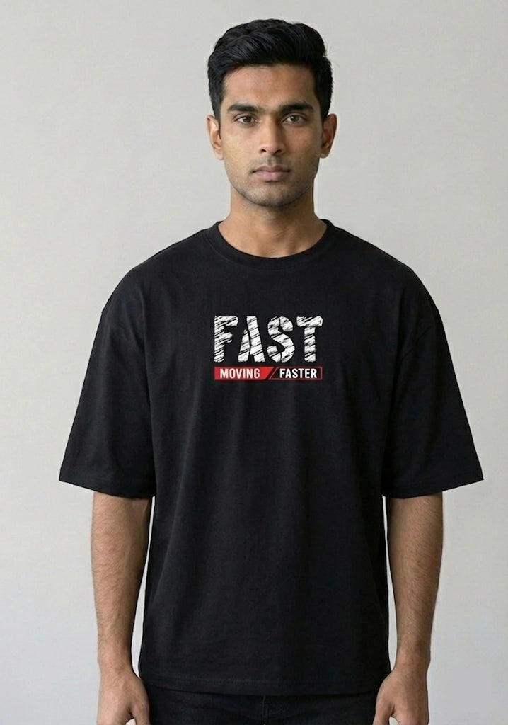 Men's  Oversize Black Tshirt