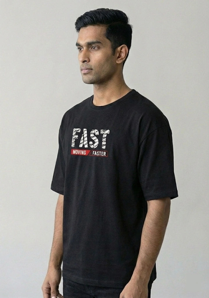 Men's  Oversize Black Tshirt