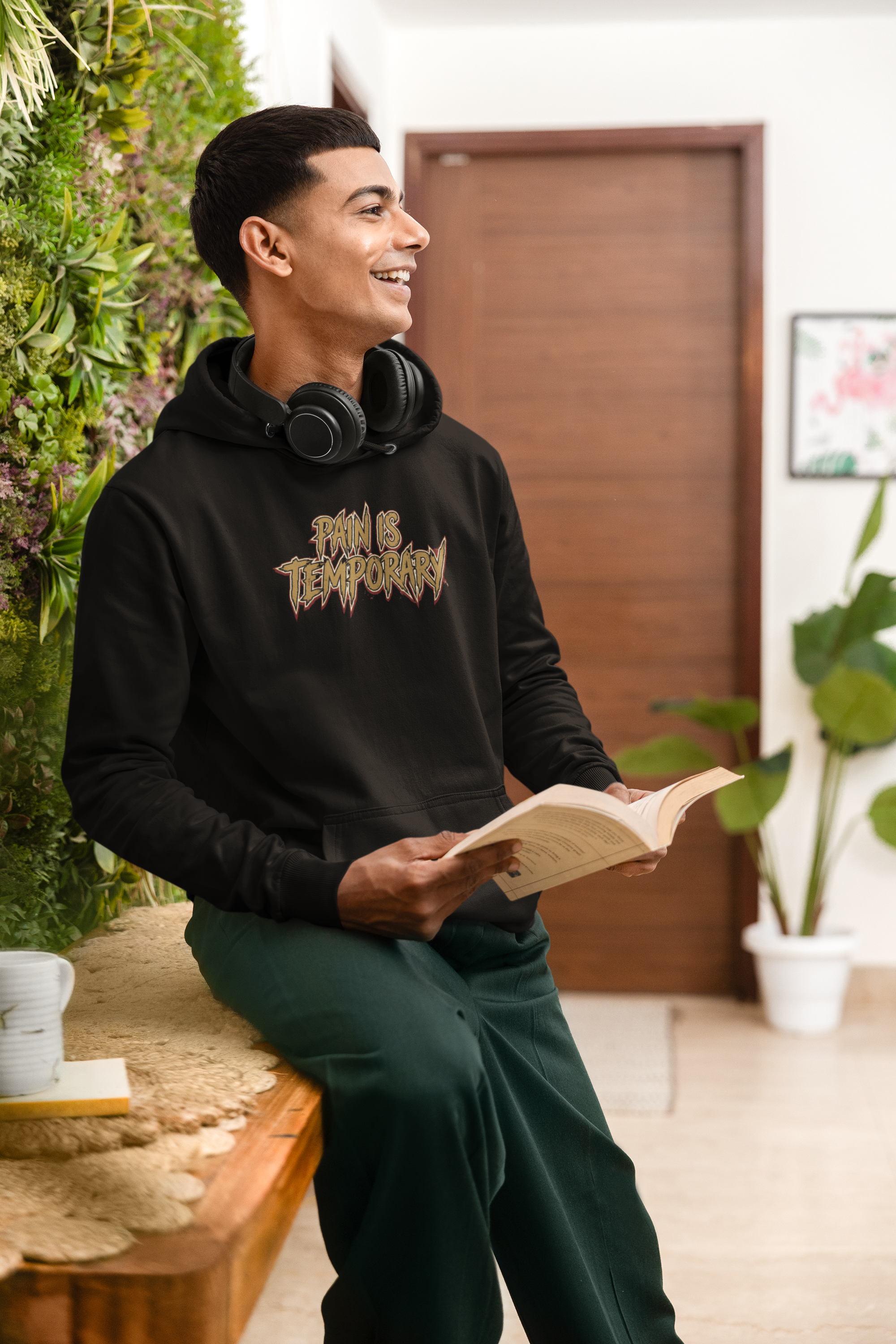 Endure  Hoodie | Pain Is Temporary Hoodie for Gym & Streetwear