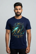 Men's Quantum Core Navy Blue Regular T-shirt